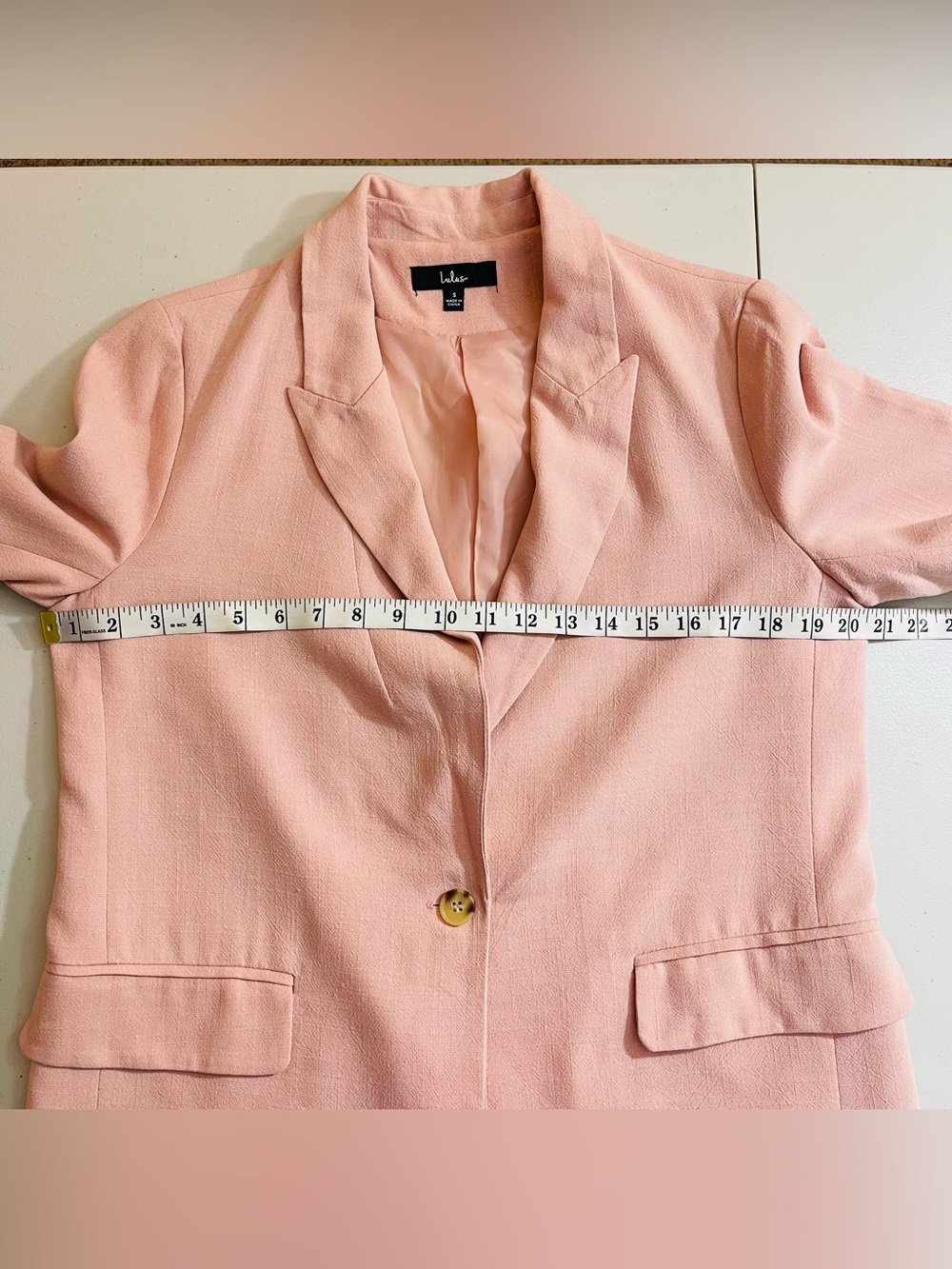 Lulu's Bold Touch Mauve Pink Blazer Women Size Small Business Casual Old Money - Picture 8 of 10